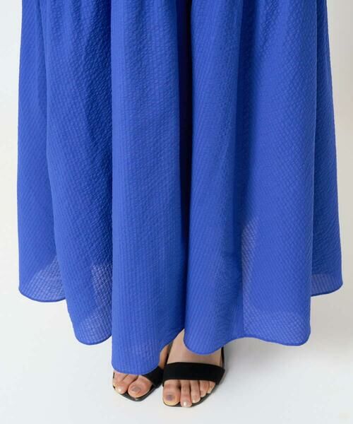 Maison de CINQ / メゾン ドゥ サンク ロング・マキシ丈ワンピース | 【小さいサイズ】Vネックフレンチスリーブワンピース/洗える | 詳細12