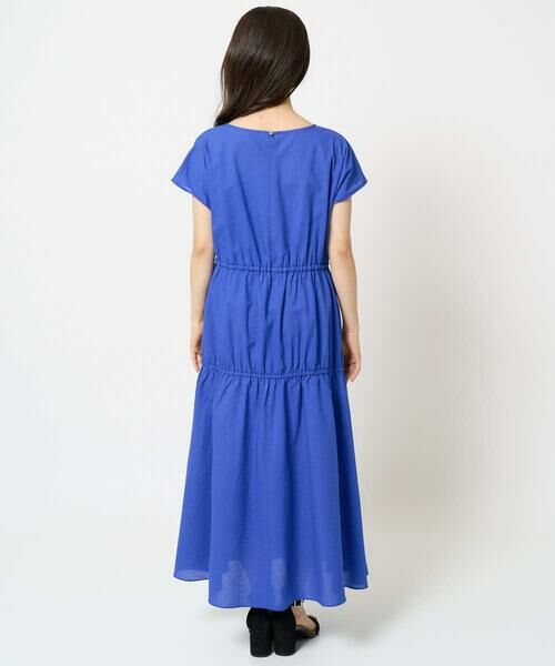 Maison de CINQ / メゾン ドゥ サンク ロング・マキシ丈ワンピース | 【小さいサイズ】Vネックフレンチスリーブワンピース/洗える | 詳細7