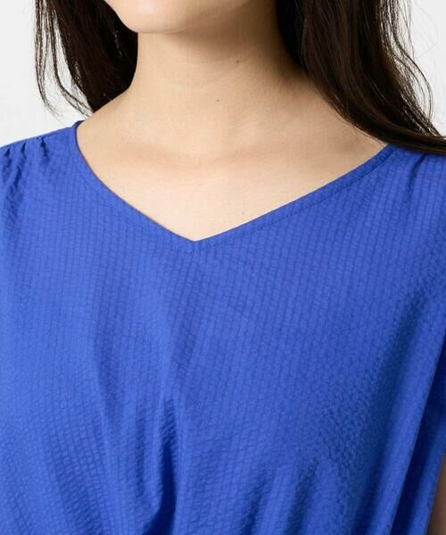 Maison de CINQ / メゾン ドゥ サンク ロング・マキシ丈ワンピース | 【小さいサイズ】Vネックフレンチスリーブワンピース/洗える | 詳細9