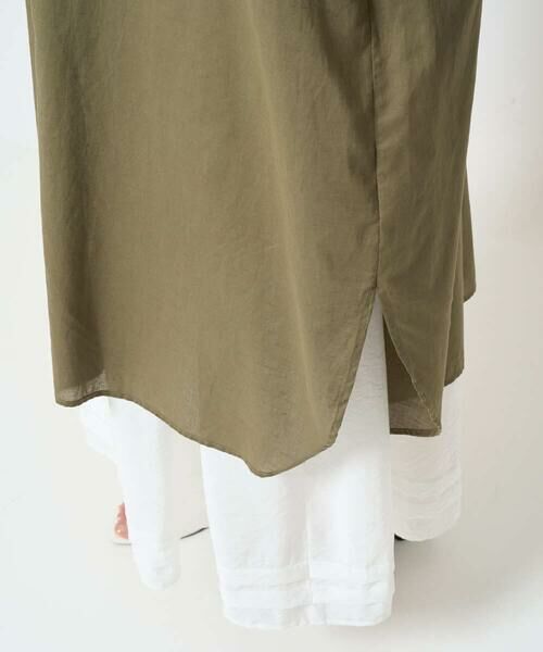 Maison de CINQ / メゾン ドゥ サンク シャツ・ブラウス | 【小さいサイズ】コットンリネンロングシャツワンピース/洗える | 詳細10