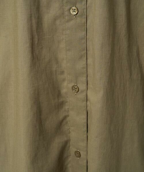 Maison de CINQ / メゾン ドゥ サンク シャツ・ブラウス | 【小さいサイズ】コットンリネンロングシャツワンピース/洗える | 詳細11