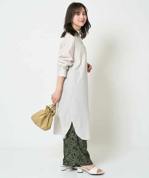 Maison de CINQ / メゾン ドゥ サンク シャツ・ブラウス | 【小さいサイズ】コットンリネンロングシャツワンピース/洗える | 詳細14