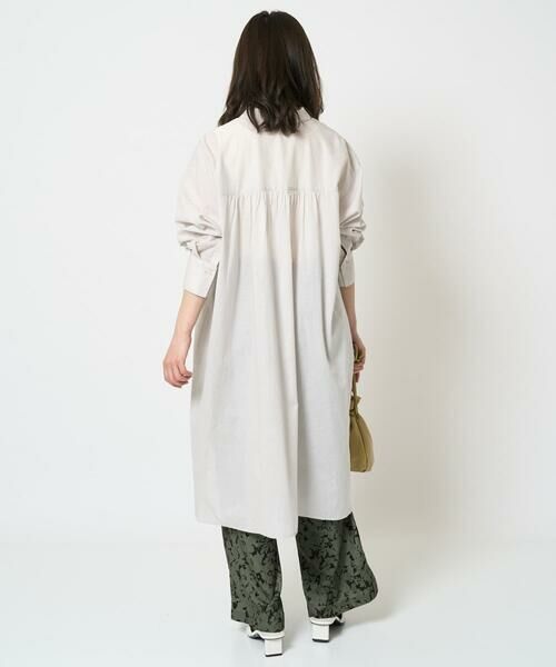Maison de CINQ / メゾン ドゥ サンク シャツ・ブラウス | 【小さいサイズ】コットンリネンロングシャツワンピース/洗える | 詳細15