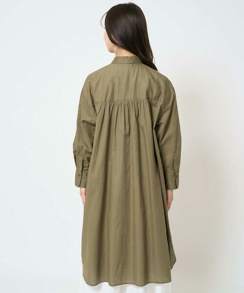 Maison de CINQ / メゾン ドゥ サンク シャツ・ブラウス | 【小さいサイズ】コットンリネンロングシャツワンピース/洗える | 詳細7