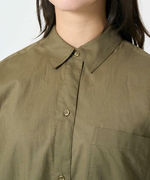 Maison de CINQ / メゾン ドゥ サンク シャツ・ブラウス | 【小さいサイズ】コットンリネンロングシャツワンピース/洗える | 詳細8