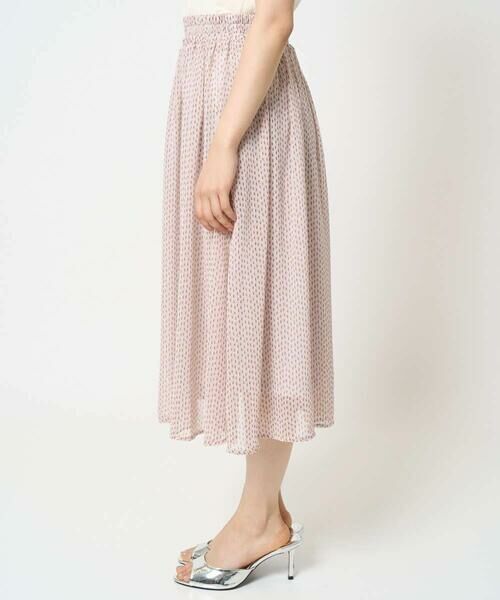 Maison de CINQ / メゾン ドゥ サンク ロング・マキシ丈スカート | 【小さいサイズ】スクエアドット柄シフォンスカート/丈の長さが選べる/洗える/セットアップ対応 | 詳細13