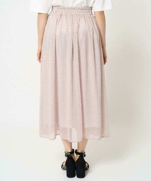 Maison de CINQ / メゾン ドゥ サンク ロング・マキシ丈スカート | 【小さいサイズ】スクエアドット柄シフォンスカート/丈の長さが選べる/洗える/セットアップ対応 | 詳細5