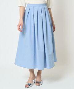 Maison de CINQ / メゾン ドゥ サンク ロング・マキシ丈スカート | 【小さいサイズ】タックフレアースカート/撥水/UVカット/洗える