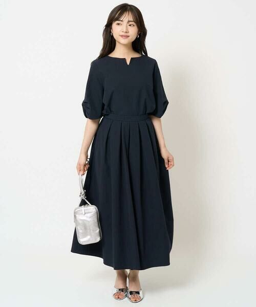 Maison de CINQ / メゾン ドゥ サンク ロング・マキシ丈スカート | 【小さいサイズ】タックフレアースカート/撥水/UVカット/洗える | 詳細11