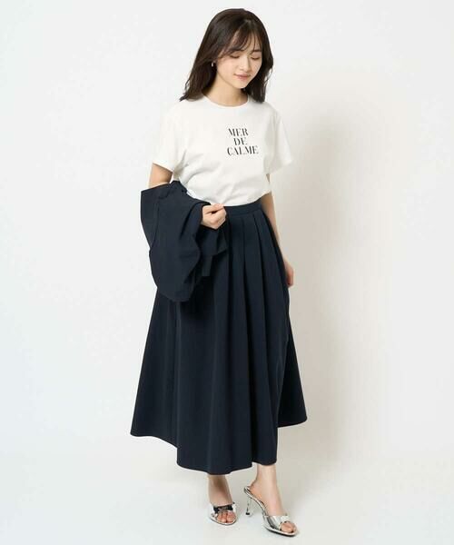 Maison de CINQ / メゾン ドゥ サンク ロング・マキシ丈スカート | 【小さいサイズ】タックフレアースカート/撥水/UVカット/洗える | 詳細18