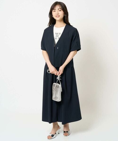 Maison de CINQ / メゾン ドゥ サンク ロング・マキシ丈スカート | 【小さいサイズ】タックフレアースカート/撥水/UVカット/洗える | 詳細22