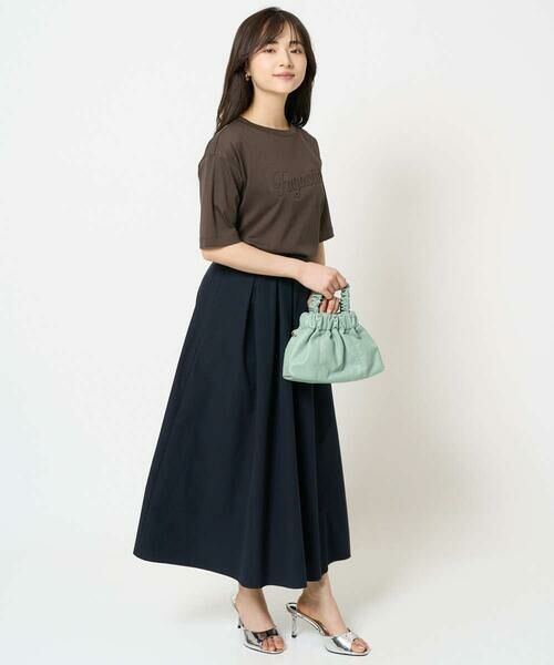Maison de CINQ / メゾン ドゥ サンク ロング・マキシ丈スカート | 【小さいサイズ】タックフレアースカート/撥水/UVカット/洗える | 詳細24