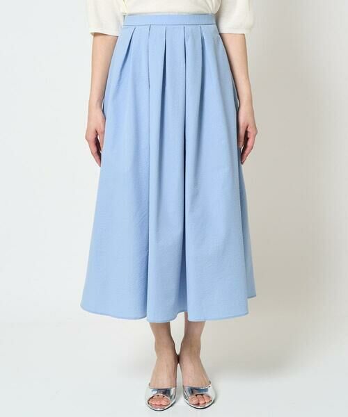 Maison de CINQ / メゾン ドゥ サンク ロング・マキシ丈スカート | 【小さいサイズ】タックフレアースカート/撥水/UVカット/洗える | 詳細3