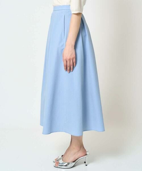 Maison de CINQ / メゾン ドゥ サンク ロング・マキシ丈スカート | 【小さいサイズ】タックフレアースカート/撥水/UVカット/洗える | 詳細4