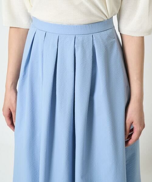 Maison de CINQ / メゾン ドゥ サンク ロング・マキシ丈スカート | 【小さいサイズ】タックフレアースカート/撥水/UVカット/洗える | 詳細6