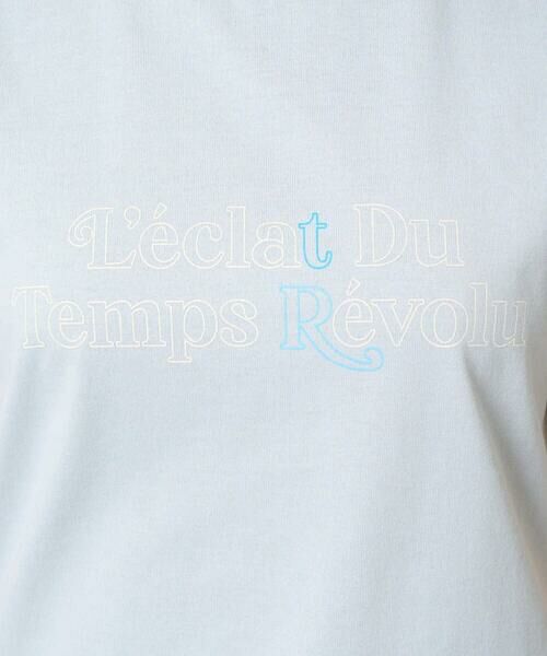 Maison de CINQ / メゾン ドゥ サンク カットソー | 【小さいサイズ】配色デザインロゴTシャツ/接触冷感/洗える | 詳細10