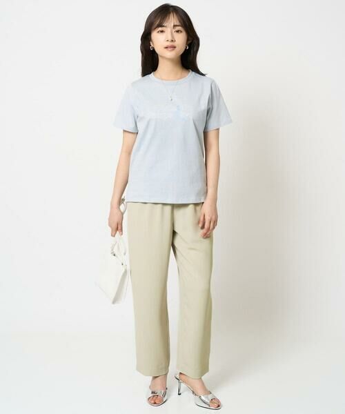 Maison de CINQ / メゾン ドゥ サンク カットソー | 【小さいサイズ】配色デザインロゴTシャツ/接触冷感/洗える | 詳細12