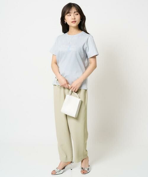 Maison de CINQ / メゾン ドゥ サンク カットソー | 【小さいサイズ】配色デザインロゴTシャツ/接触冷感/洗える | 詳細13