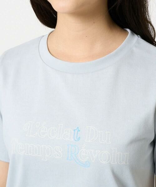 Maison de CINQ / メゾン ドゥ サンク カットソー | 【小さいサイズ】配色デザインロゴTシャツ/接触冷感/洗える | 詳細7