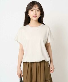 Maison de CINQ / メゾン ドゥ サンク カットソー | 【小さいサイズ】裾ドロストデザインカットソー/接触冷感/洗える