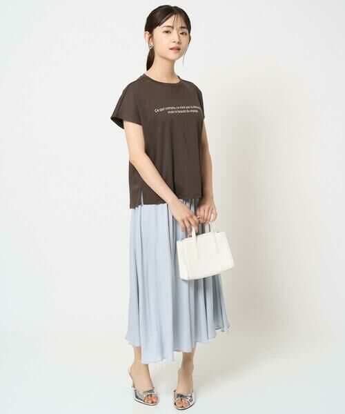 Maison de CINQ / メゾン ドゥ サンク カットソー | 【小さいサイズ】フレンチスリーブロゴTシャツ/接触冷感/洗える | 詳細13