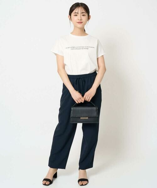 Maison de CINQ / メゾン ドゥ サンク カットソー | 【小さいサイズ】フレンチスリーブロゴTシャツ/接触冷感/洗える | 詳細15