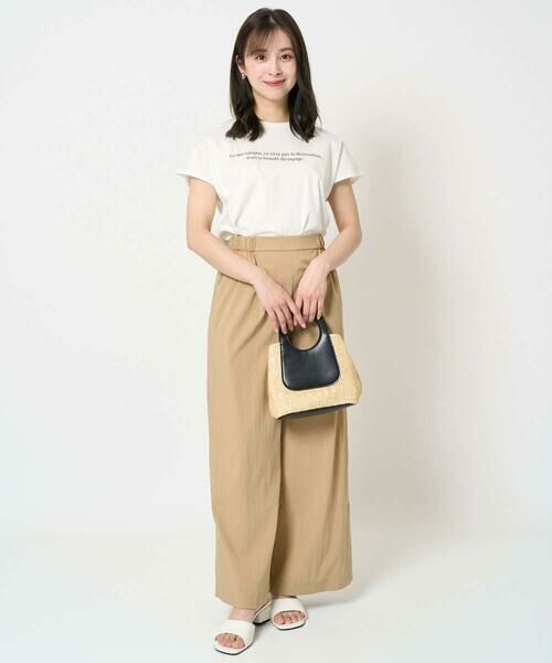 Maison de CINQ / メゾン ドゥ サンク カットソー | 【小さいサイズ】フレンチスリーブロゴTシャツ/接触冷感/洗える | 詳細18