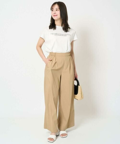 Maison de CINQ / メゾン ドゥ サンク カットソー | 【小さいサイズ】フレンチスリーブロゴTシャツ/接触冷感/洗える | 詳細19