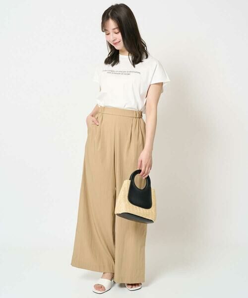 Maison de CINQ / メゾン ドゥ サンク カットソー | 【小さいサイズ】フレンチスリーブロゴTシャツ/接触冷感/洗える | 詳細20