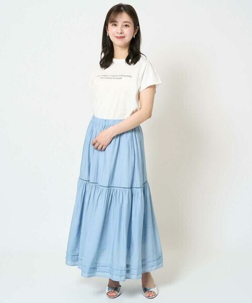 Maison de CINQ / メゾン ドゥ サンク カットソー | 【小さいサイズ】フレンチスリーブロゴTシャツ/接触冷感/洗える | 詳細25