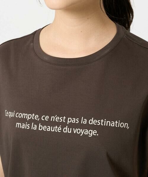 Maison de CINQ / メゾン ドゥ サンク カットソー | 【小さいサイズ】フレンチスリーブロゴTシャツ/接触冷感/洗える | 詳細7