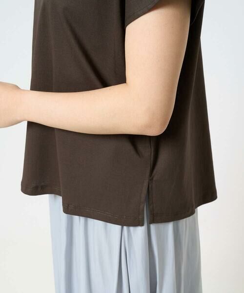 Maison de CINQ / メゾン ドゥ サンク カットソー | 【小さいサイズ】フレンチスリーブロゴTシャツ/接触冷感/洗える | 詳細9