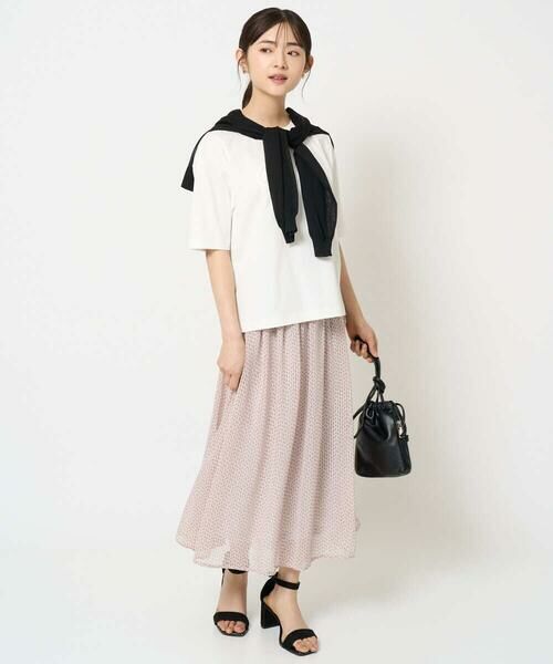 Maison de CINQ / メゾン ドゥ サンク カットソー | 【小さいサイズ】リラックスシルエット ロゴTシャツ/接触冷感/洗える | 詳細12