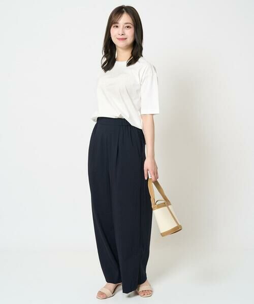 Maison de CINQ / メゾン ドゥ サンク カットソー | 【小さいサイズ】リラックスシルエット ロゴTシャツ/接触冷感/洗える | 詳細16