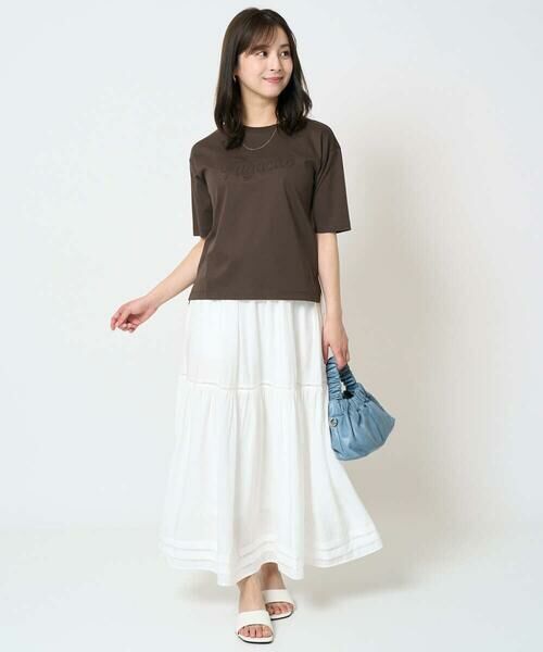 Maison de CINQ / メゾン ドゥ サンク カットソー | 【小さいサイズ】リラックスシルエット ロゴTシャツ/接触冷感/洗える | 詳細21