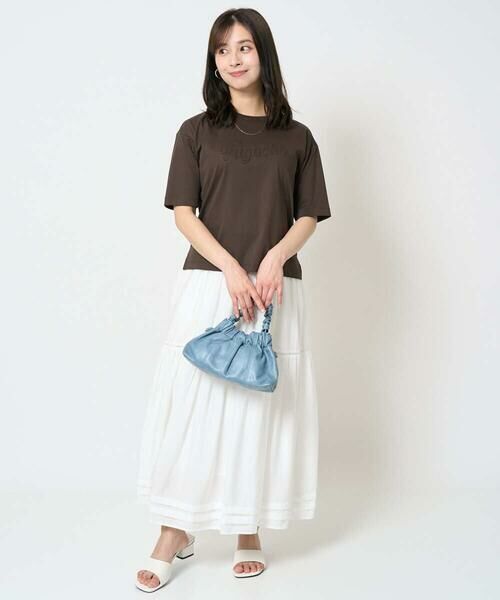 Maison de CINQ / メゾン ドゥ サンク カットソー | 【小さいサイズ】リラックスシルエット ロゴTシャツ/接触冷感/洗える | 詳細23