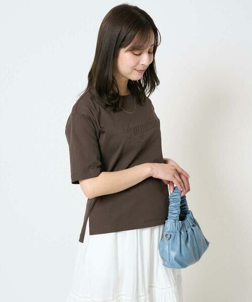 Maison de CINQ / メゾン ドゥ サンク カットソー | 【小さいサイズ】リラックスシルエット ロゴTシャツ/接触冷感/洗える | 詳細3