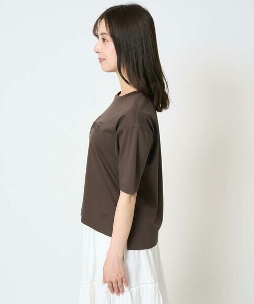 Maison de CINQ / メゾン ドゥ サンク カットソー | 【小さいサイズ】リラックスシルエット ロゴTシャツ/接触冷感/洗える | 詳細5