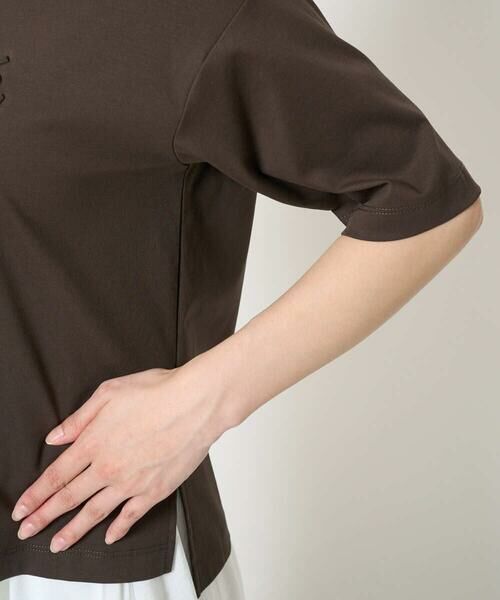 Maison de CINQ / メゾン ドゥ サンク カットソー | 【小さいサイズ】リラックスシルエット ロゴTシャツ/接触冷感/洗える | 詳細8