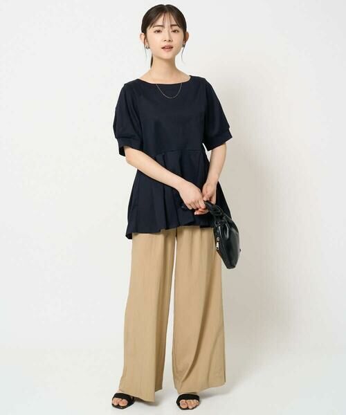 Maison de CINQ / メゾン ドゥ サンク カットソー | 【小さいサイズ】タックディティールカットソー/接触冷感/洗える | 詳細13