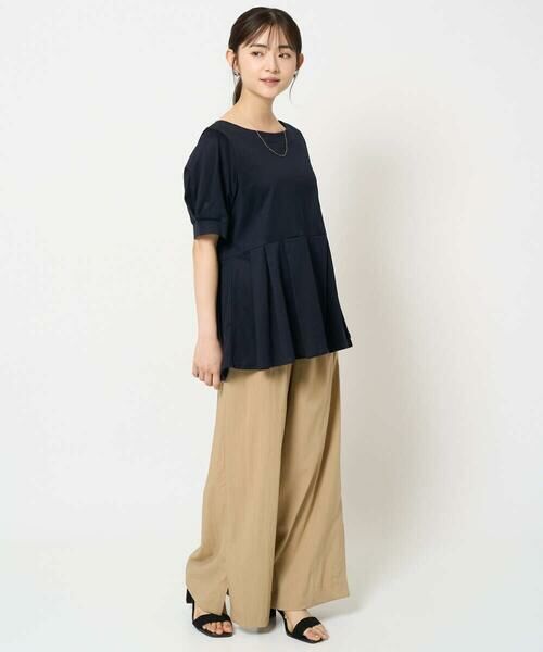 Maison de CINQ / メゾン ドゥ サンク カットソー | 【小さいサイズ】タックディティールカットソー/接触冷感/洗える | 詳細14