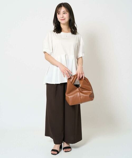 Maison de CINQ / メゾン ドゥ サンク カットソー | 【小さいサイズ】タックディティールカットソー/接触冷感/洗える | 詳細16