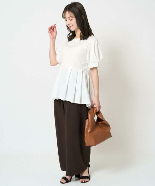 Maison de CINQ / メゾン ドゥ サンク カットソー | 【小さいサイズ】タックディティールカットソー/接触冷感/洗える | 詳細18