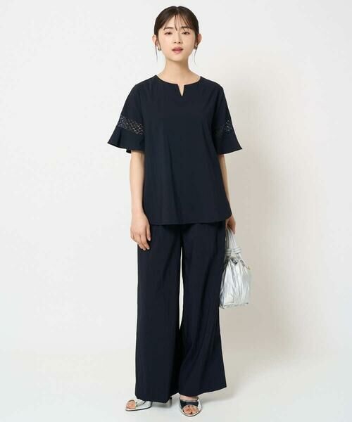 Maison de CINQ / メゾン ドゥ サンク その他パンツ | 【小さいサイズ】リラクシーワイドパンツ/UVカット/接触冷感/洗える/セットアップ対応 | 詳細21