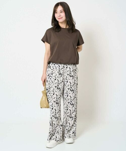 Maison de CINQ / メゾン ドゥ サンク チノ・ワークパンツ | 【小さいサイズ】フラワー柄ワイドパンツ/洗える | 詳細19