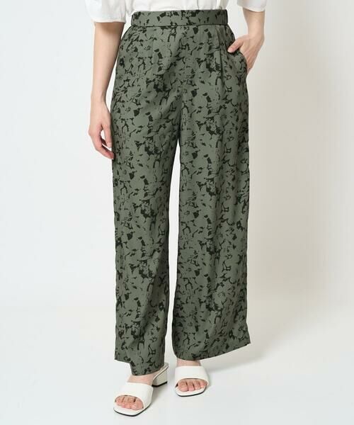 Maison de CINQ / メゾン ドゥ サンク チノ・ワークパンツ | 【小さいサイズ】フラワー柄ワイドパンツ/洗える | 詳細2