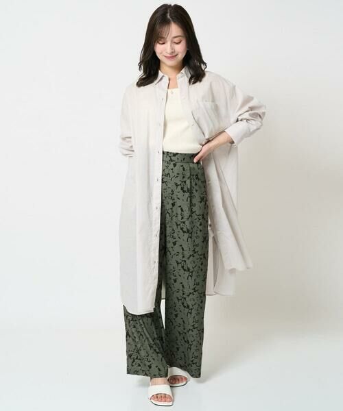 Maison de CINQ / メゾン ドゥ サンク チノ・ワークパンツ | 【小さいサイズ】フラワー柄ワイドパンツ/洗える | 詳細27