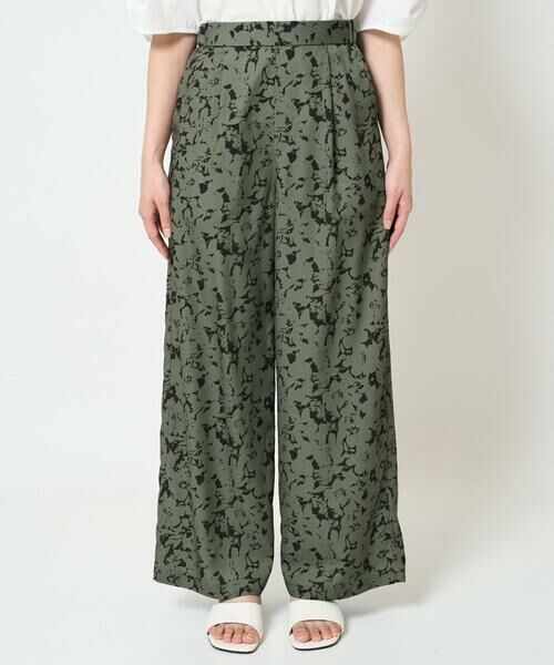 Maison de CINQ / メゾン ドゥ サンク チノ・ワークパンツ | 【小さいサイズ】フラワー柄ワイドパンツ/洗える | 詳細3