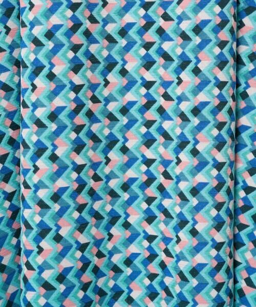 Maison de CINQ / メゾン ドゥ サンク ロング・マキシ丈ワンピース | 【小さいサイズ】ウエストタックジャージーワンピース（幾何柄・無地）/洗える | 詳細12