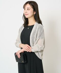 Maison de CINQ / メゾン ドゥ サンク カーディガン・ボレロ | 【小さいサイズ】リネン混モモンガニットカーディガン/洗える